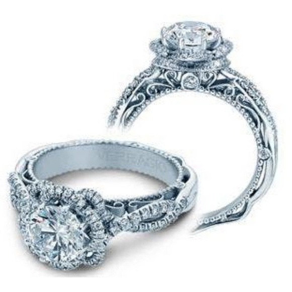 -sz7 Diamond 925/14k STERLING SILVER ring #37 size 6,7,8,9,10 - Picture 6 of 6